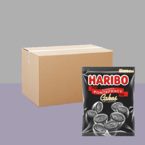 Haribo Liquorice Pontefract Cakes 140g x12