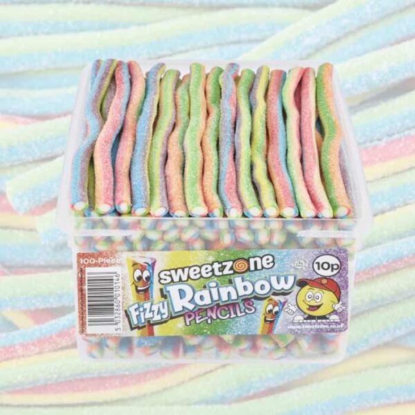 Sweetzone Fizzy Rainbow Pencils 100 Count