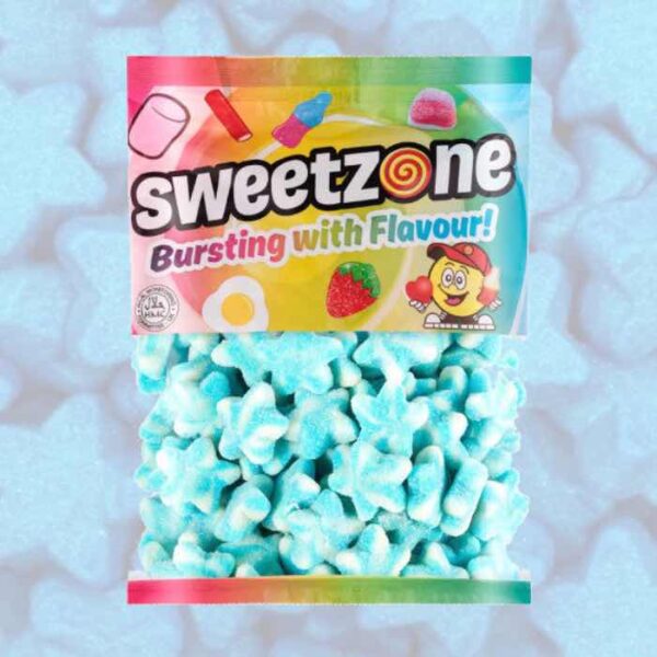 Sweetzone Fizzy Blue Stars 1Kg