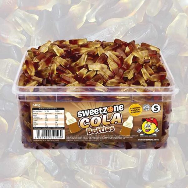 Sweetzone Cola Bottles Tub 740g