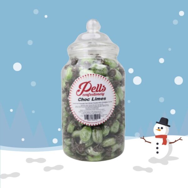 Pells Chocolate Limes Gift Jar 1.75kg