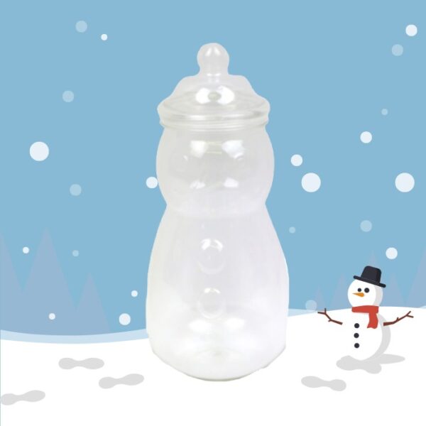 Snowman Shaped Empty Sweet Jar 1065ml