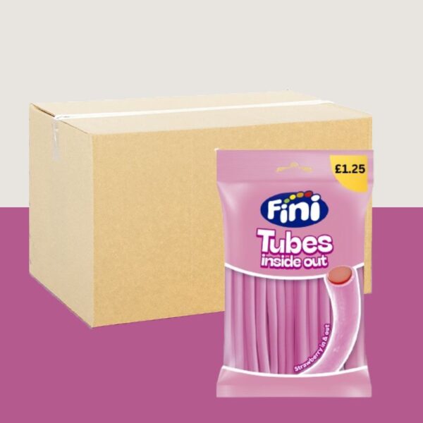 Fini Strawberry Inside Out Tubes 140g x12