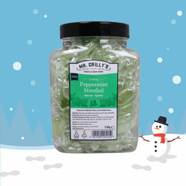 Mr Crilly Peppermint Menthol 1.5kg Jar