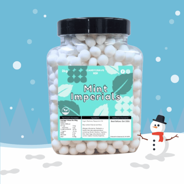 Candycrave Mint Imperials 2kg Jar
