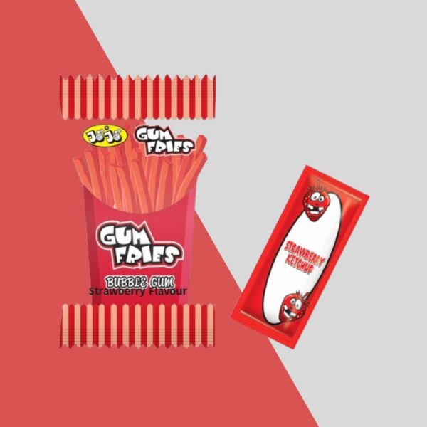 American Continental Bubblegum Fries Strawberry 30g x24