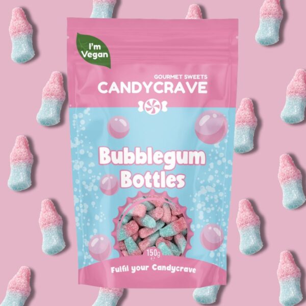 Candycrave Bubblegum Bottles Pouch 140g x10