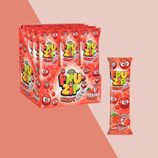 American Continental FruZip Chewy Bits Strawberry 15g x24