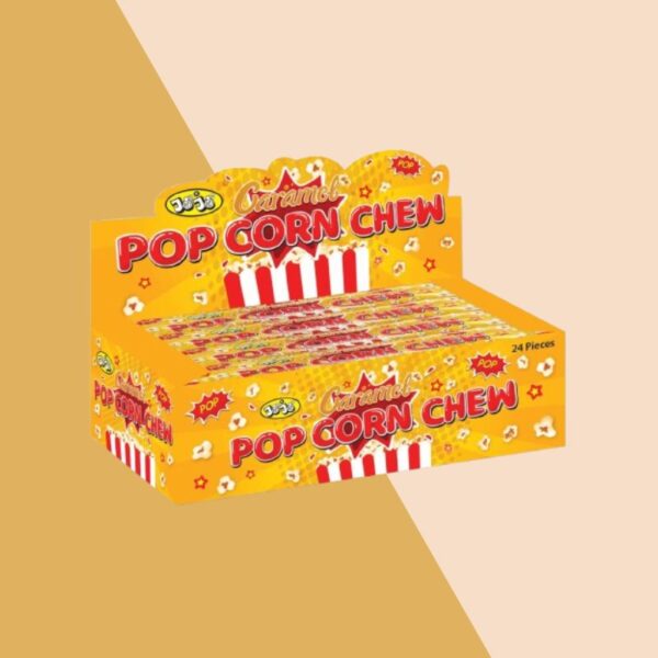 American Continental Caramel Popcorn Chew Bar 20g x24