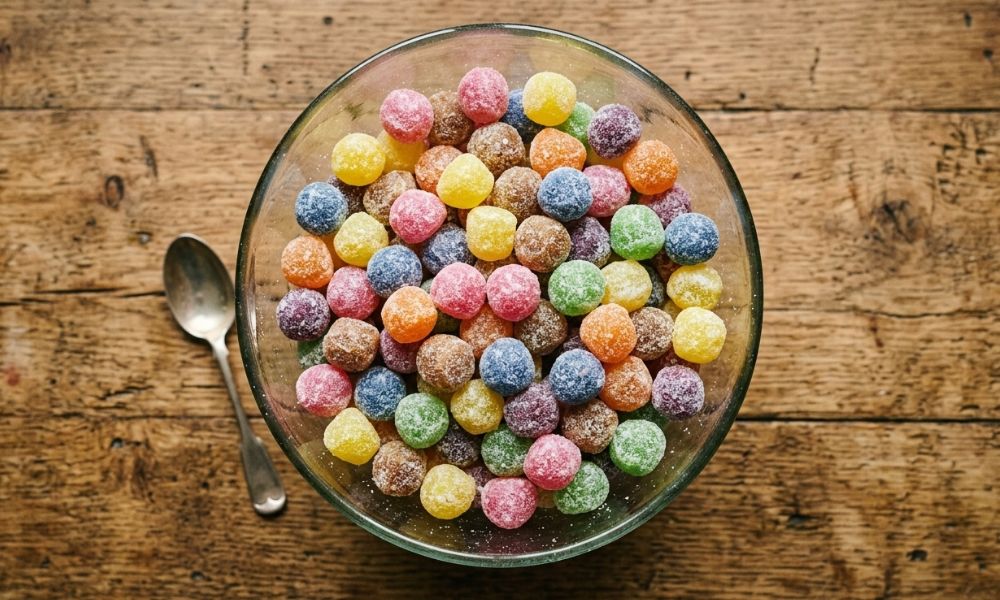 bonbons in a bowl