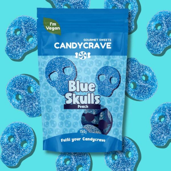 Candycrave Blue Skulls Pouch 140g x10