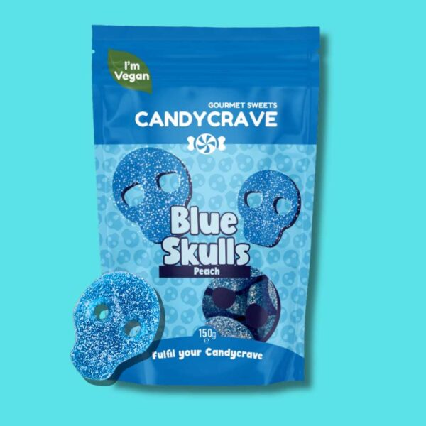 Candycrave Blue Skulls Pouch 140g x10