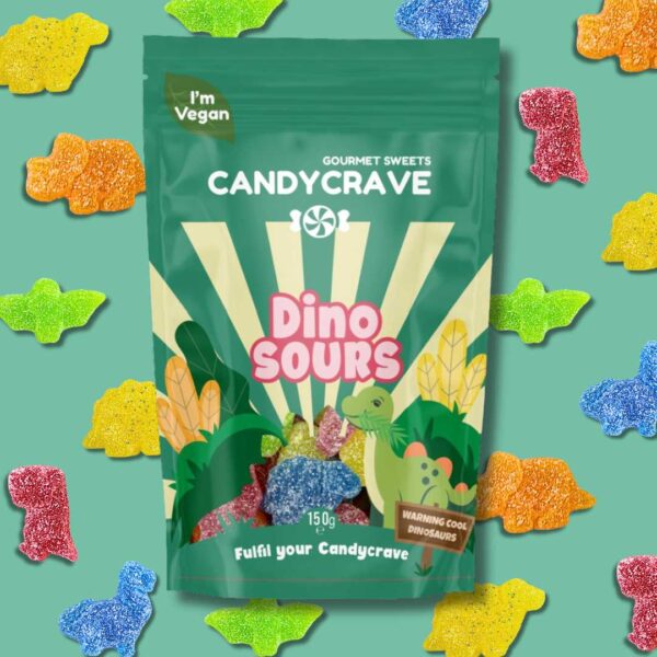 Candycrave Dino Sours Pouch 140g x10