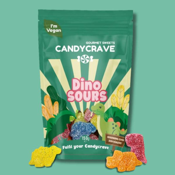 Candycrave Dino Sours Pouch 140g x10