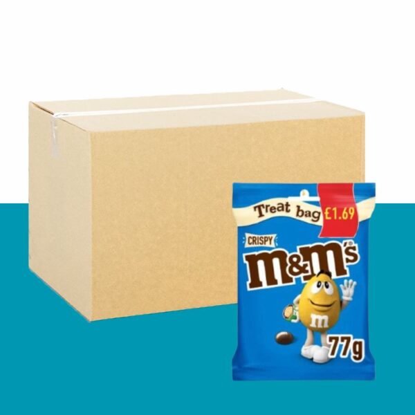 M&M Crispy Chocolate Bites Treat Bag x16