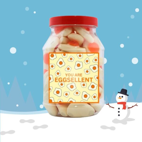 Christmas Jelly Fried Eggs Gift Jar 400g