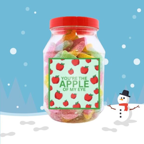 Christmas Jelly Vegan Sour Apple Gift Jar 400g