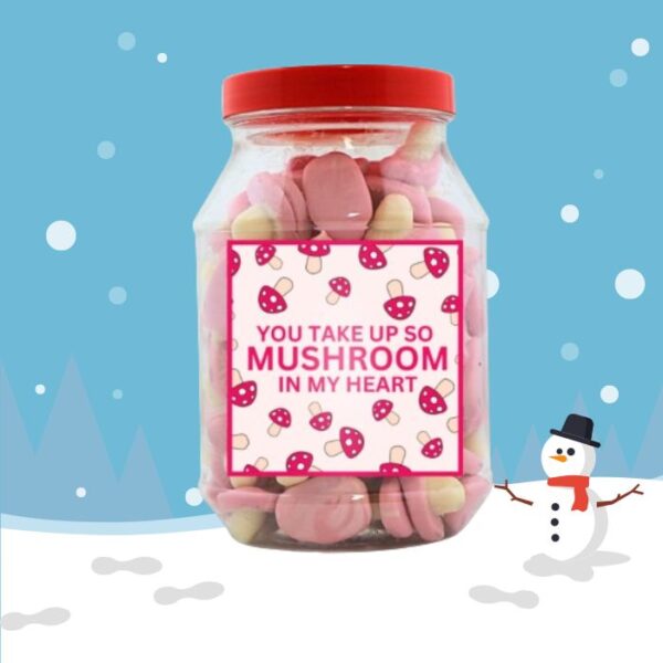 Christmas Pink Mushrooms Gift Jar 400g