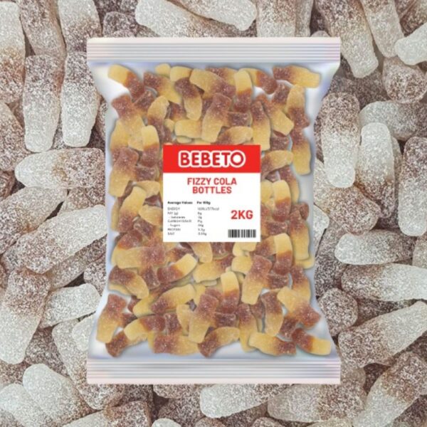 Bebeto Giant Fizzy Cola Bottles 2kg