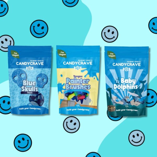 Candycrave Blue Mix Trio Treat Box
