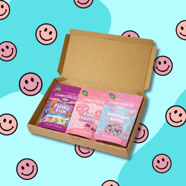 Candycrave Pink Mix Trio Treat Box