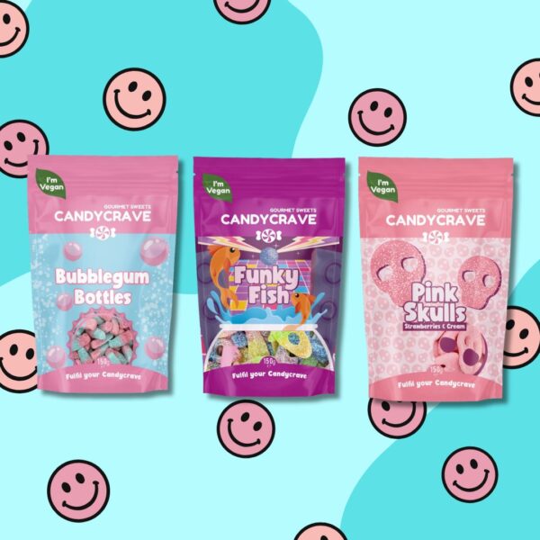 Candycrave Pink Mix Trio Treat Box