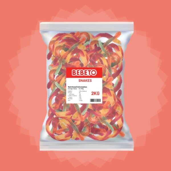 Bebeto Jelly Snakes 2kg