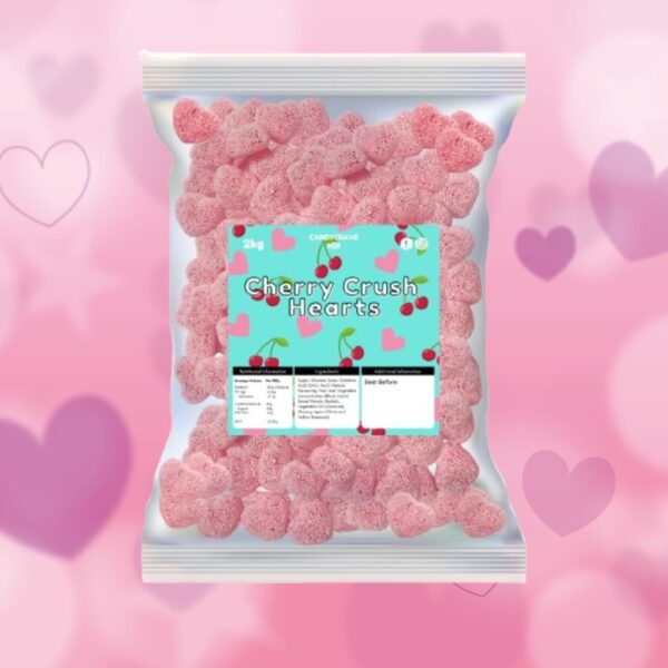Candycrave Cherry Crush Hearts 2kg