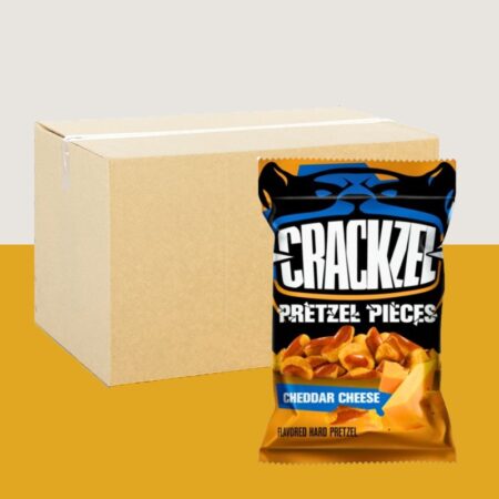 Crackzels Pretzel Pieces Cheddar Cheese 85g x24