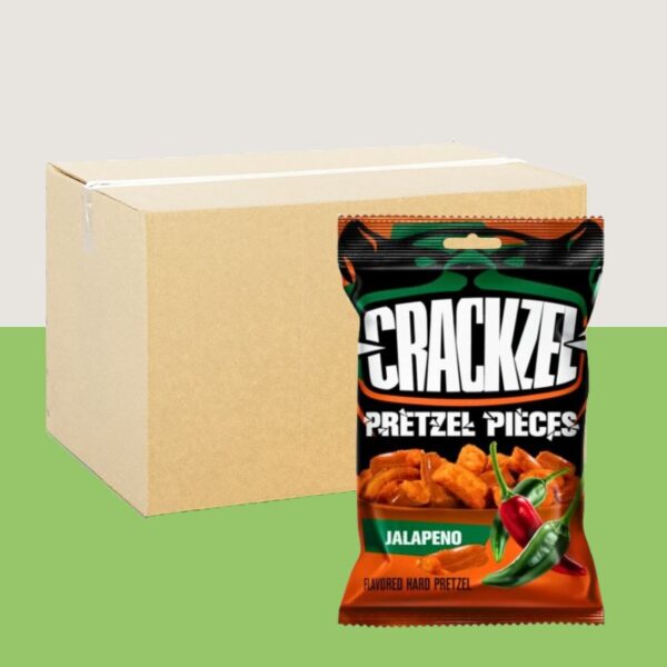 Crackzels Pretzel Pieces Jalapeno 85g x24