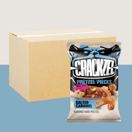 Crackzels Pretzel Pieces Salted Caramel 85g x24