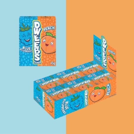 Dweebs Blue Raspberry & Orange 45g x24