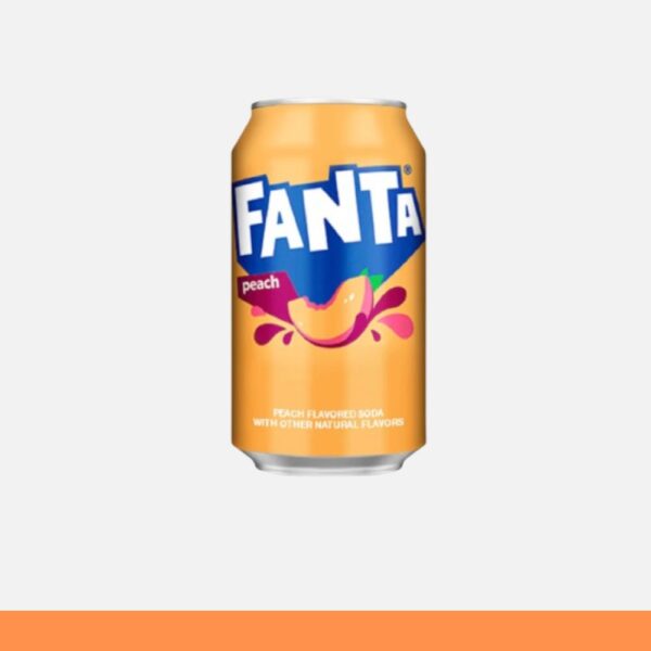 Fanta Peach Fizzy 355ml x12