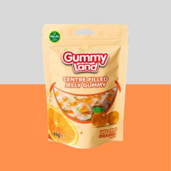 Gummy Land Jelly Filled Orange 65g x12