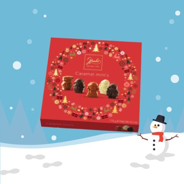 Hamlet Box Caramel Minis Winter Red 175g