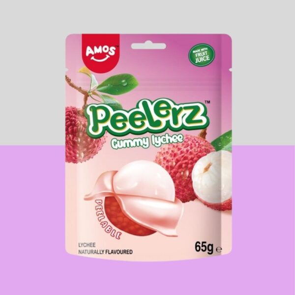 Amos Peelerz Gummy Lychee 65g x12