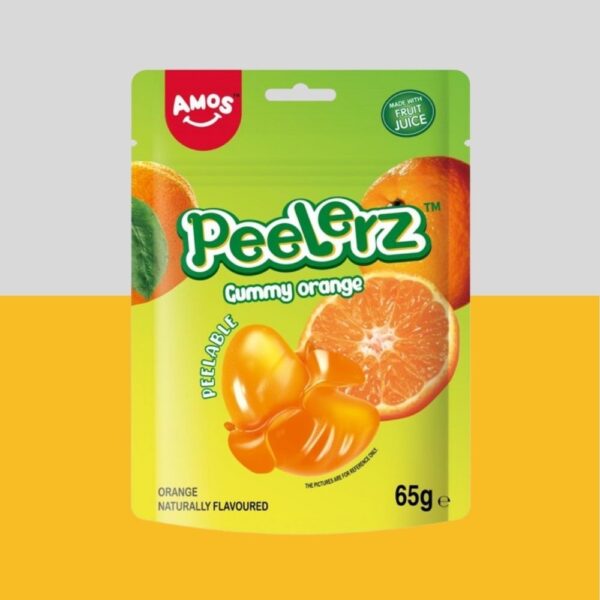 Amos Peelerz Gummy Orange 65g x12