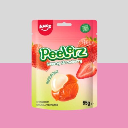 Amos Peelerz Strawberry Fruits 65g x12