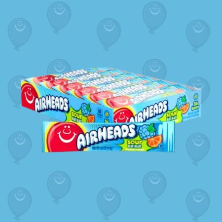 Airheads Sour Blue Blast Flavour Chew Bars 16g x36