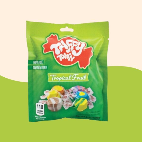 Taffy Town Tropical Fruits Salt Water Taffy 99g x12