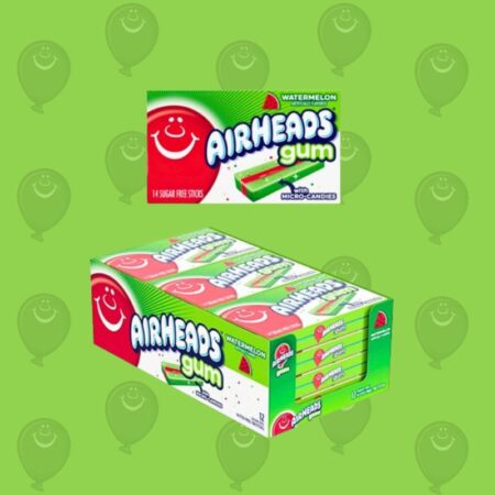 Airheads Sugar Free Watermelon Gum x12