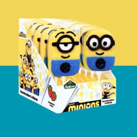 Minions Mallow Lollipops 45g x12