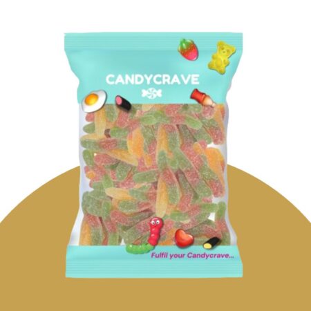 Candycrave Super Value Fizzy Worms 1kg
