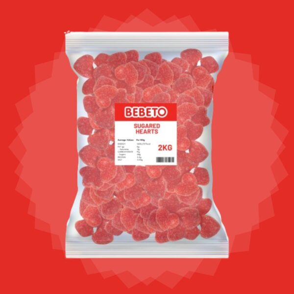 Bebeto Sugared Hearts 2kg
