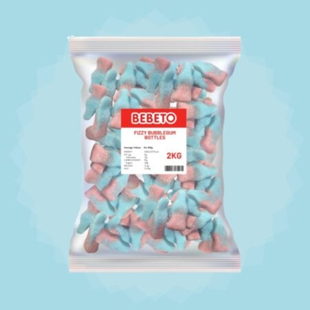 Bebeto Sour Fizzy Bubblegum Bottles 2kg