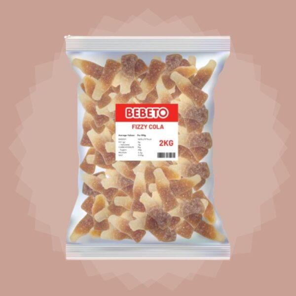 Bebeto Large Fizzy Cola Bottles 2kg