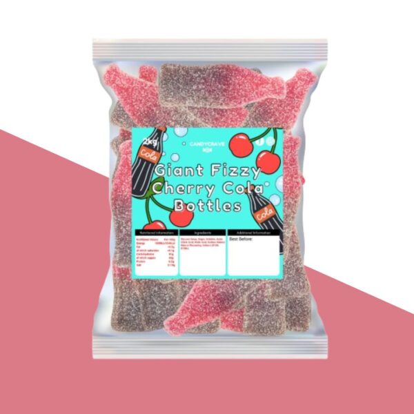Candycrave Giant Fizzy Cherry Cola Bottles 2kg