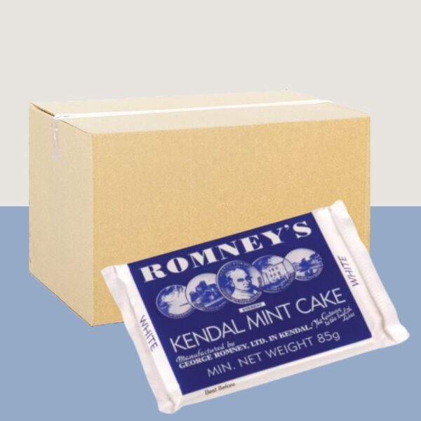 Romneys White Mint Cake Bar 85g x40