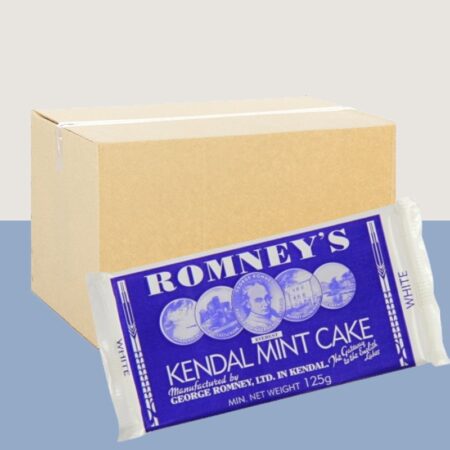 Romneys White Mint Cake Bar 125g x24
