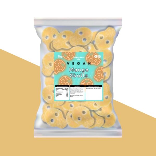 Candycrave Vegan Fizzy Mango Skulls 2kg
